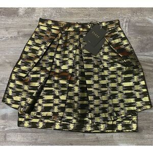 Space Style Concept Gold Holiday Italian Party Skirt Size 42 Med